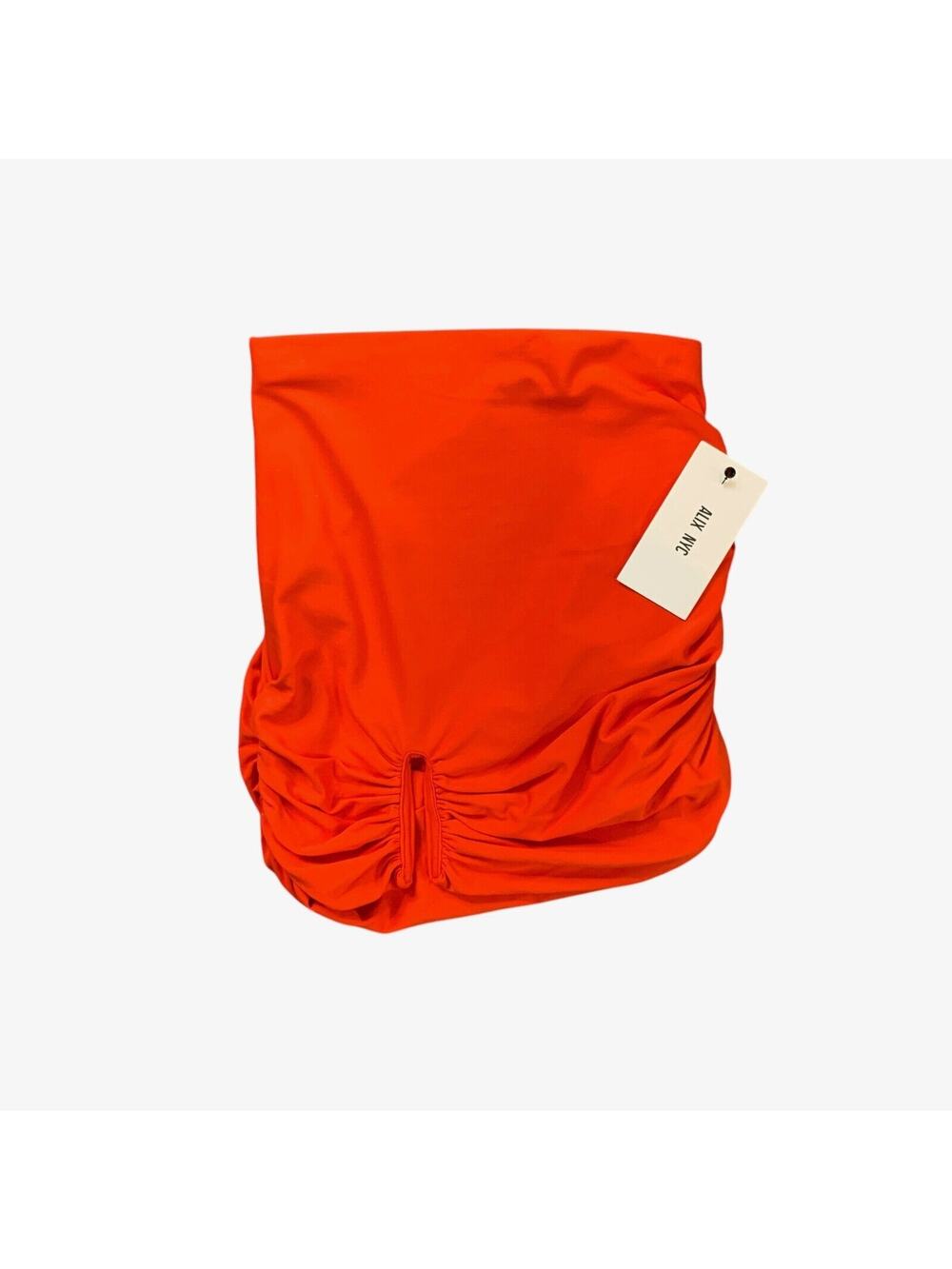 Alix NYC Skirt Womens‎ XS Extra Small Flame Hannah Ruched Side Double Lined Mini